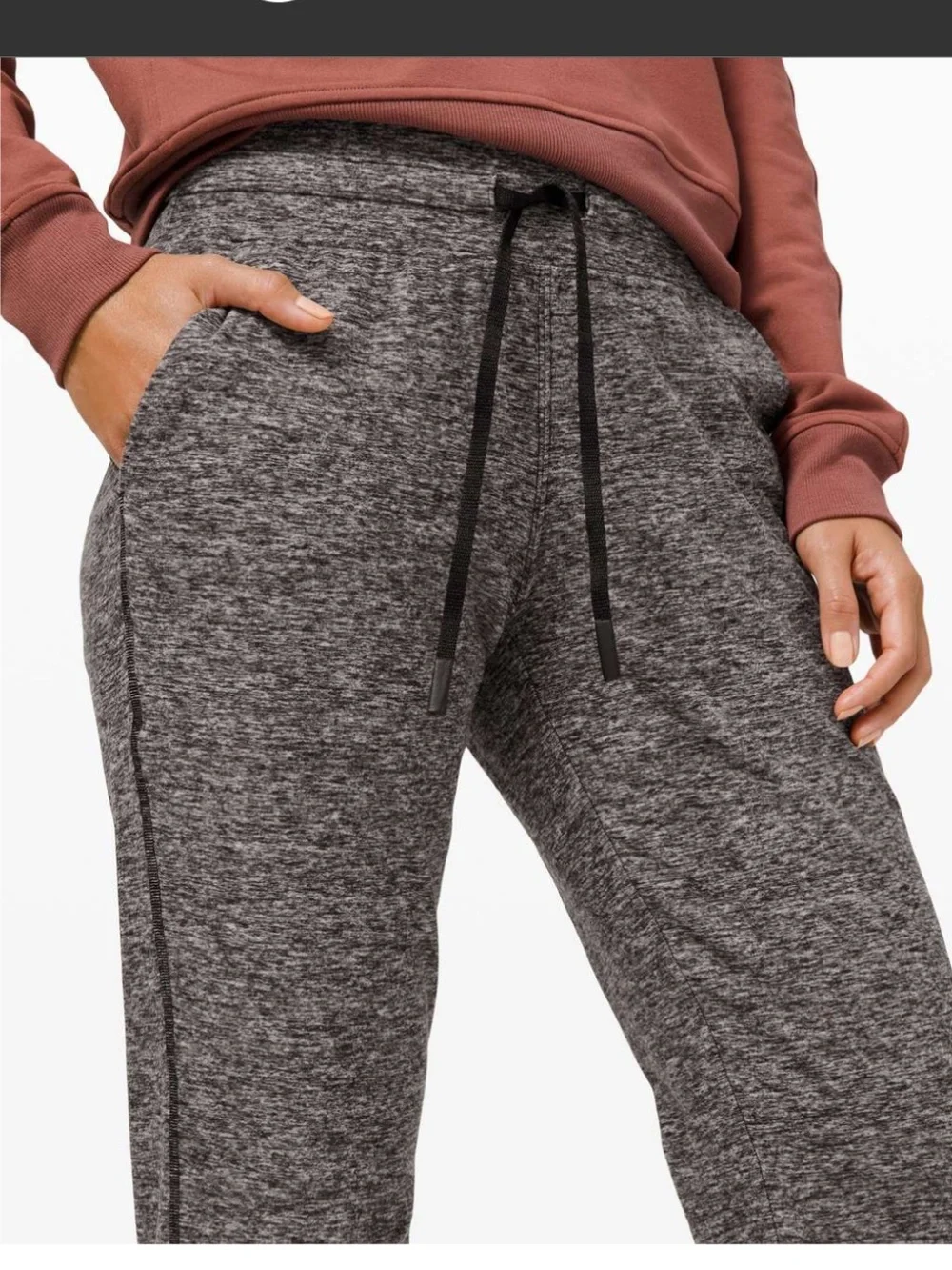 Lululemon Ready to Rulu Fleece Jogger Heathered Black